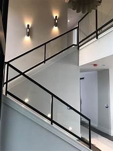 Stair glass balustrade