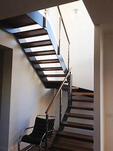 Glass balustrade staircase