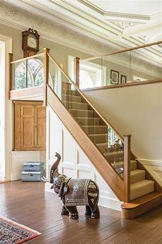 Staircase glass balustrade